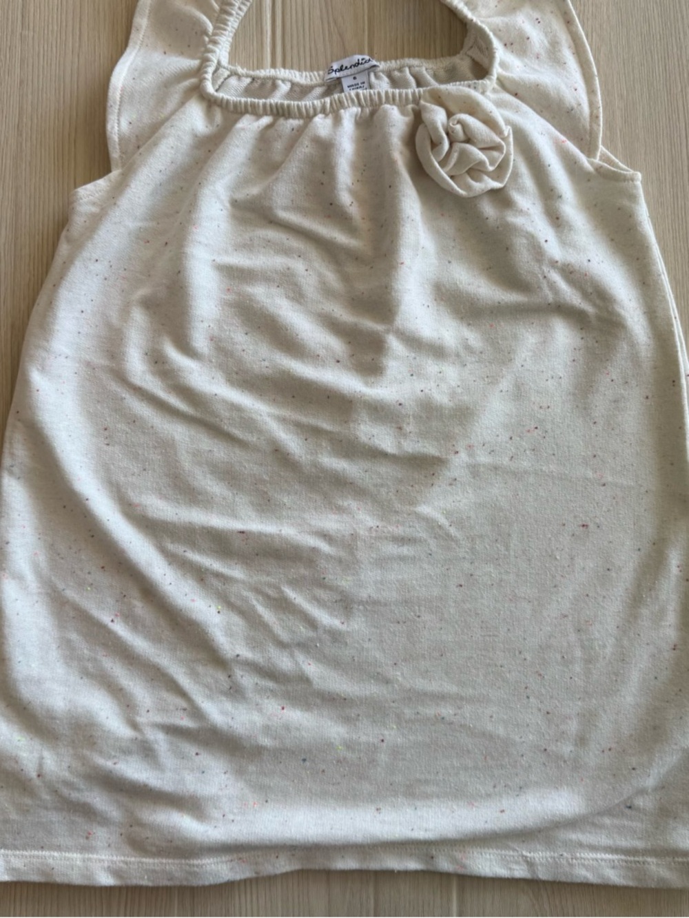 Splendid m Girls Cream Confetti Tank Top Dress Size 6